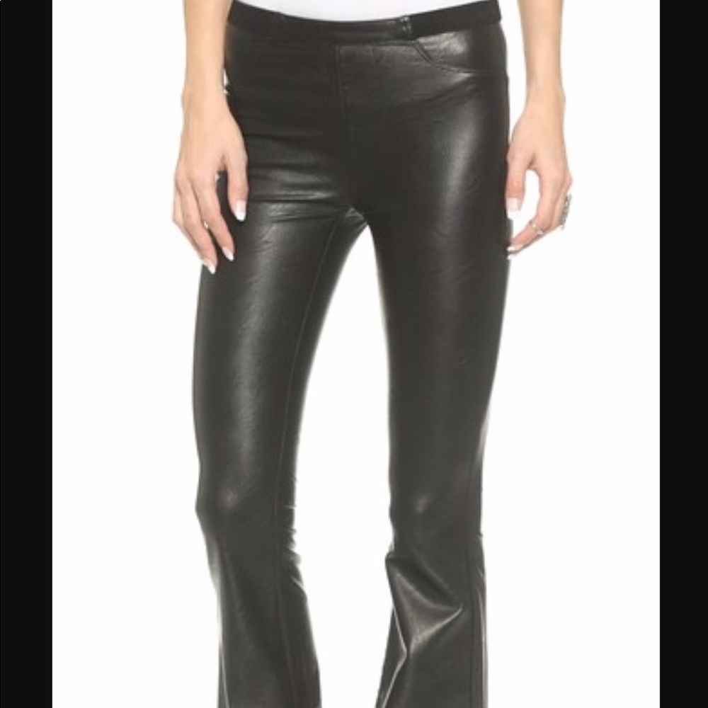 BLANK Vegan Leather flares